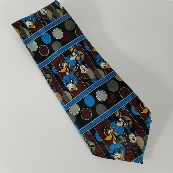Disney Mickey Mouse, Goofy, Donald Duck Neck Tie - Picture 1 of 5